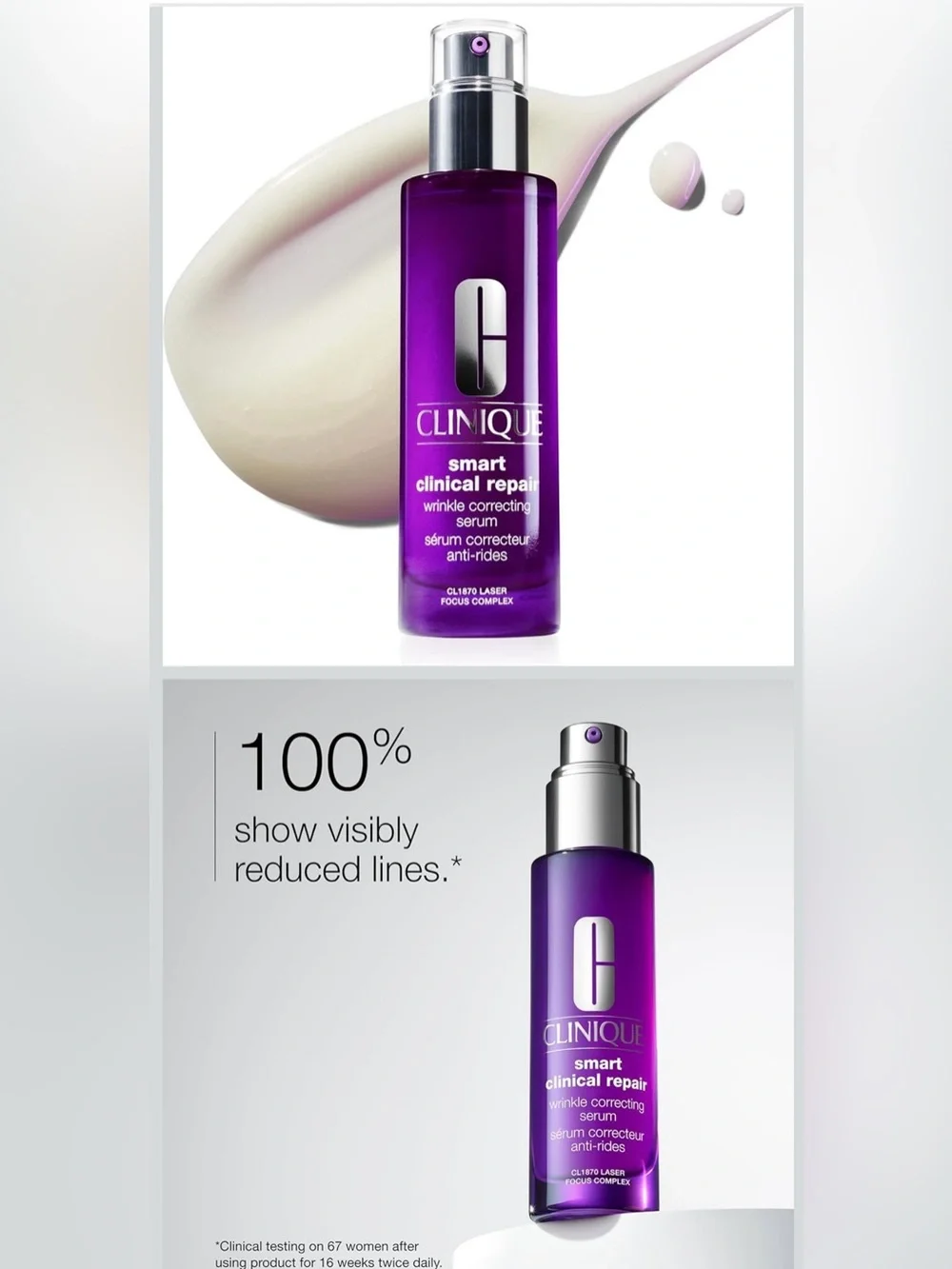 JUMBO SIZE Clinique Smart Clinical Repair Serum (NIB)